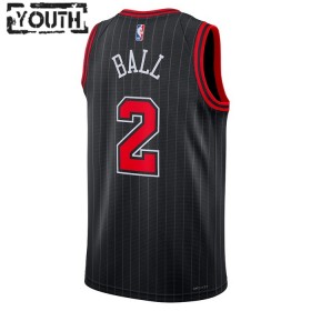 Maillot Enfant Chicago Bulls Lonzo Ball 2 2022-23 Jordan Statement Edition Noir Swingman